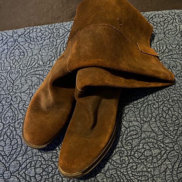Hogan Suede Leather Riding Boots - Picture 3 of 5